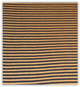 Bundchen orange/schwarz streifen