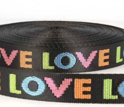 GEWEBTES GURTBAND 'LOVE' 38mm