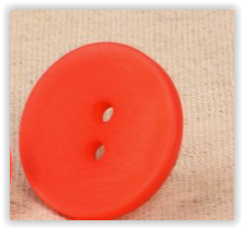 IRISIERENDER KNOPF 2 LÖCHER orange 23mm