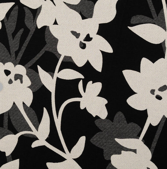 Jacquard Stoff schwarz