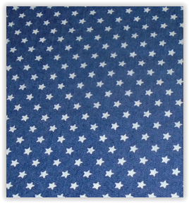 Jeans blau weisse sterne