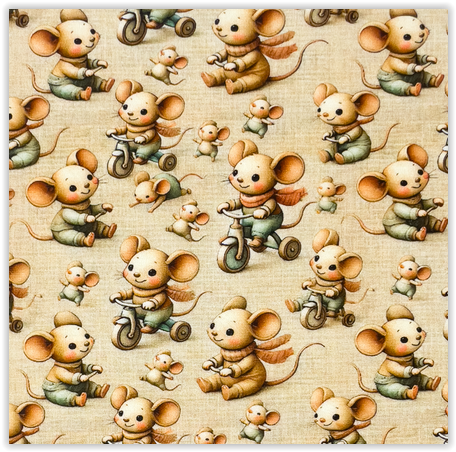 Jersey Digital Printed Furry Friends
