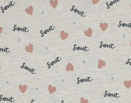 Jersey Melange Glitzer Sweet