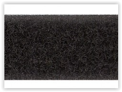 KLETTVERSCHLUSS (SAMT) 50mm schwarz