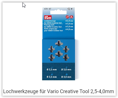 Lochwerkzeuge für Vario Creative Tool 2,5-4,0mm