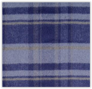 MANTELFLAUSCH KARO blau