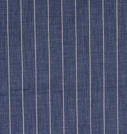 Polyester Webware Stoff Streifen marine