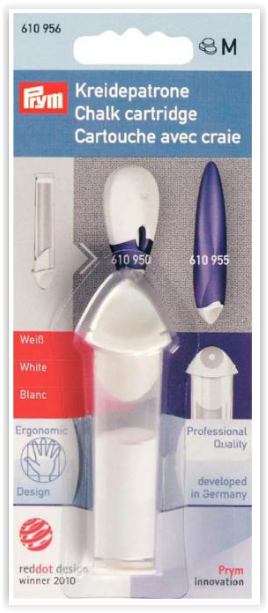 Prym Kreidepatrone weiß ergonomic