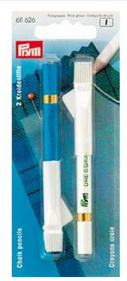 Prym Kreidestifte + Bürste weiß/blau