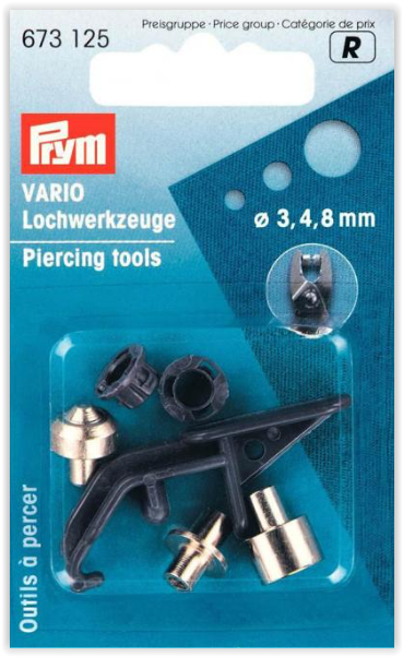 Prym Lochwerkzeuge für Vario-Zange ST 3/4/8 mm