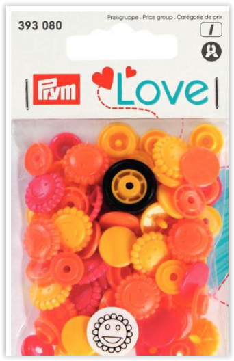 Prym Prym Love Druckknopf Color Blume 13,6mm