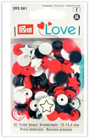 Prym Prym Love Druckknopf Color Stern 12,4mm