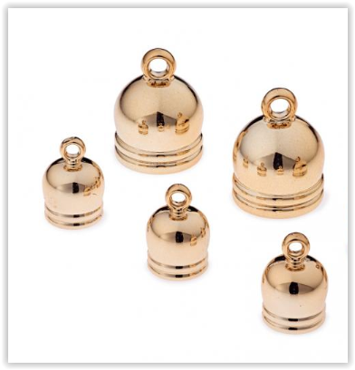 Prym Prym Love Tassel caps 10 + 16 mm goldfarbig