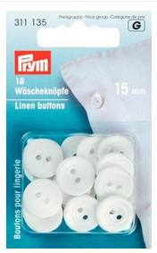 Prym Wäscheknöpfe Kunststoff