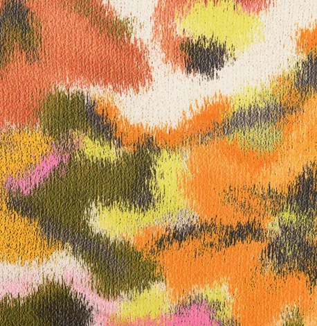 Satin Stoff Blume multicolor