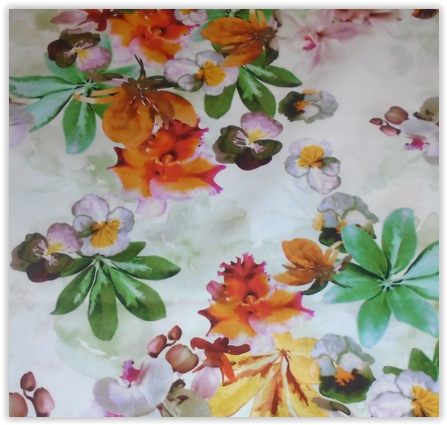 CO Voile Digital Blumen