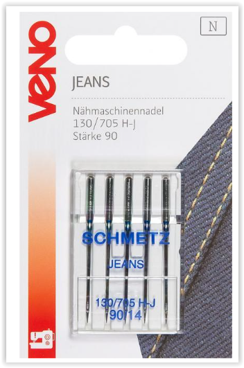 VENO Nähmaschinennadeln 130/705 Jeans 90