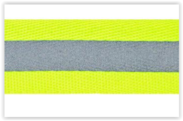VENO Reflexband uni 25mm zum Aufnähen