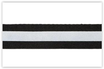 VENO Reflexband uni 25mm zum Aufnähen
