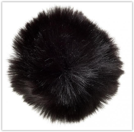 VENO Webpelz-Pompons Siam 8x8cm