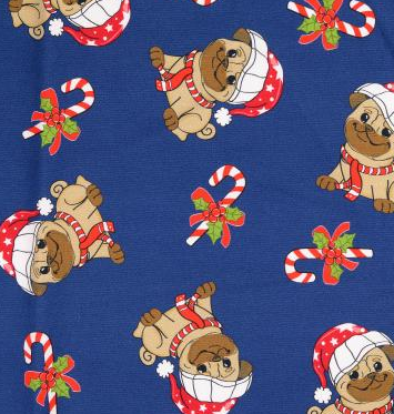 Weihnachten French Terry geraut Digital