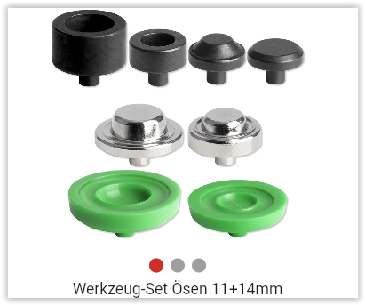 Werkzeug-Set Ösen 11+14mm